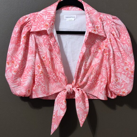 Lovers and Friends Juliet Tie Top Sienna Tropical SIZE MEDIUM - Picture 2 of 6